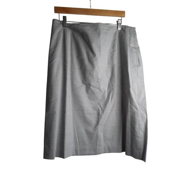 Pendleton Sz 16 grey lined wool blend Skirt Made in USA - Picture 1 of 3